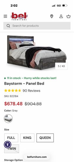 Ashley’s Furniture bedframe  and mattress