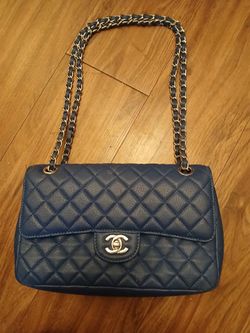 Chanel Classic Flap Bag Navy Blue