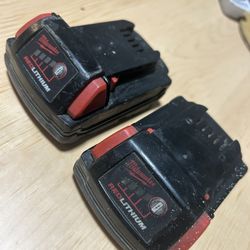 2x firm! Milwaukee M18 18-Volt 1.5Ah Lithium-Ion Compact Battery