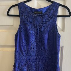 Royal Blue Sue Wong Size 8 Dress