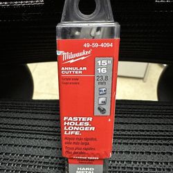 Milwaukee 15/16” TCT Annular Cutter 2” Depth