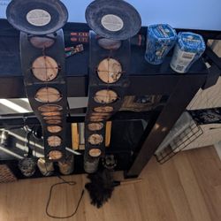 Black And Brown Candle Sconces 27 Inches