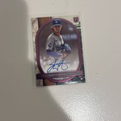 2025 Topps Museum Justin Wrobleski auto 