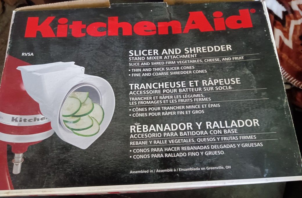KitchenAid RVSA Slicer Shredder Attachment For Stand Mixer