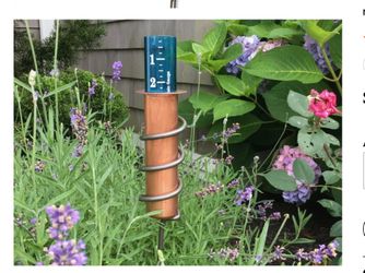 Rain Gauge 24” Post Copper
