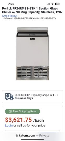 Perlick Freezer