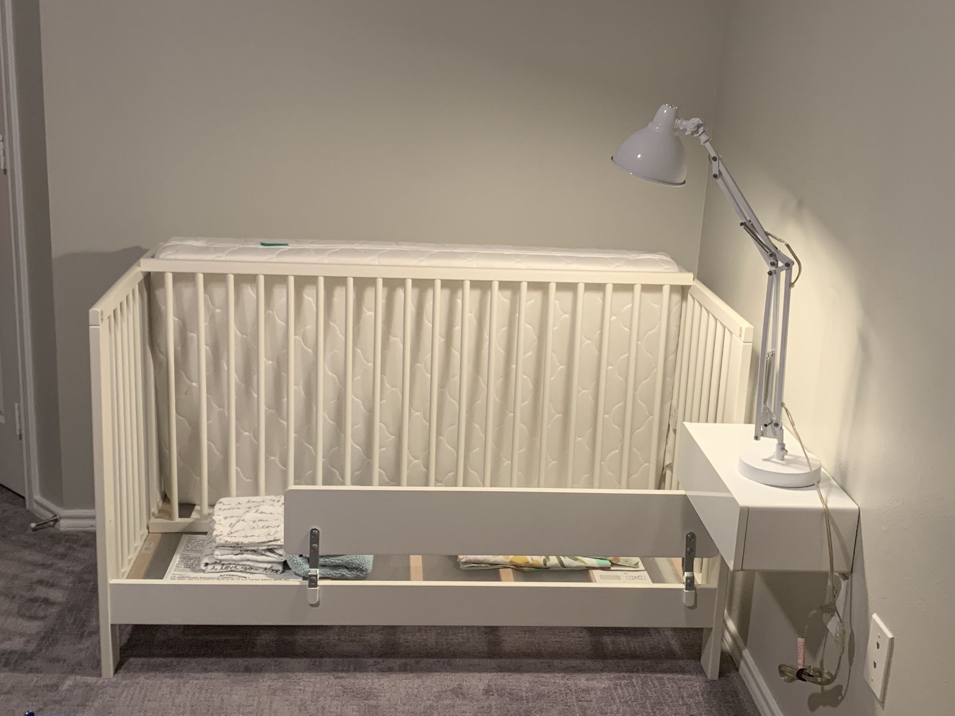 IKEA Gulliver Convertible Crib Newton Baby Mattress, etc