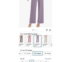 M Size Wide Leg Yoga Pant