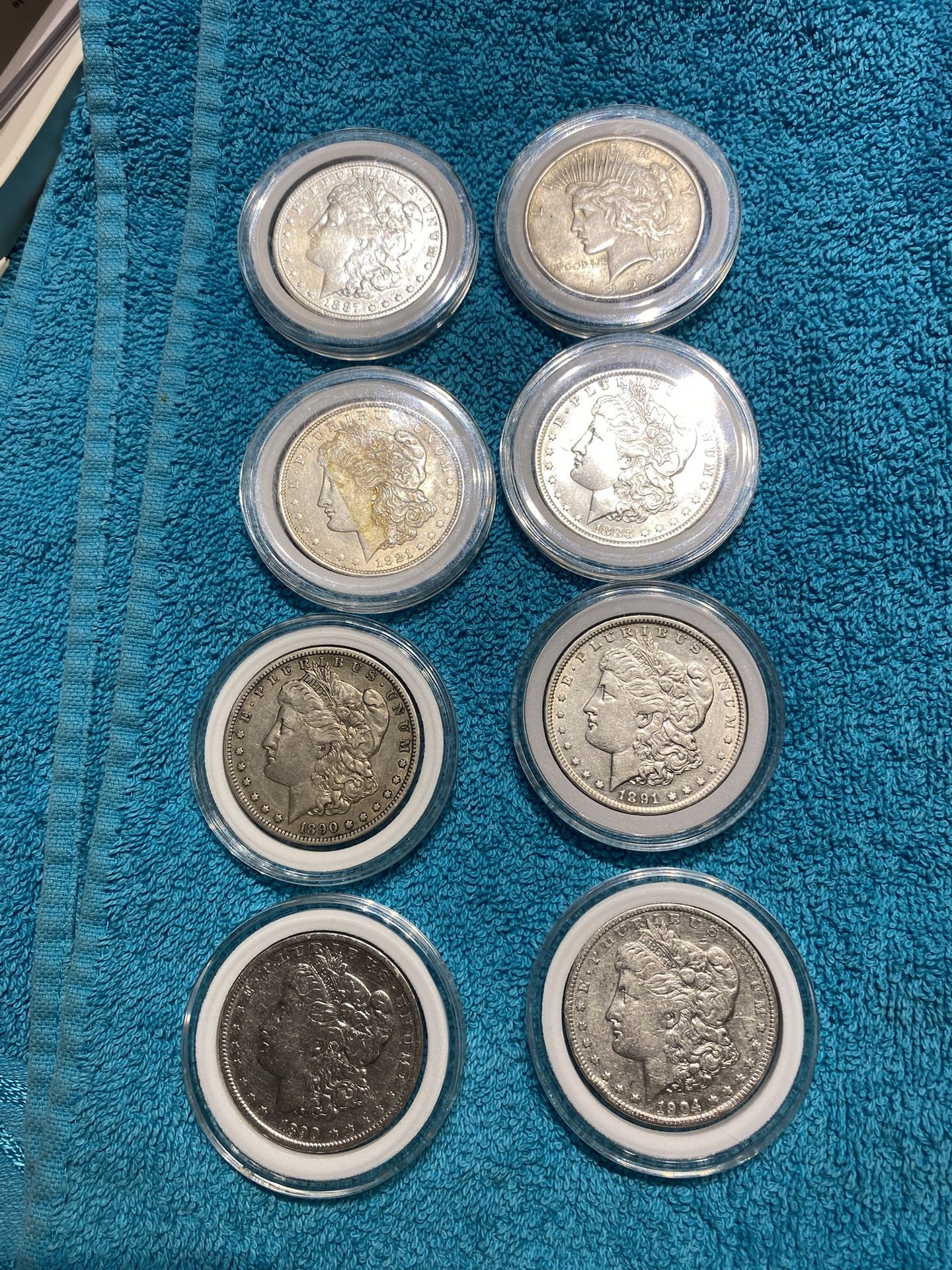Monedas Morgan De Plata