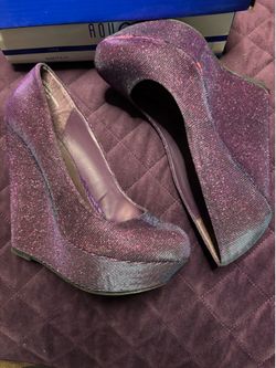Purple Blue Shimmer Wedges