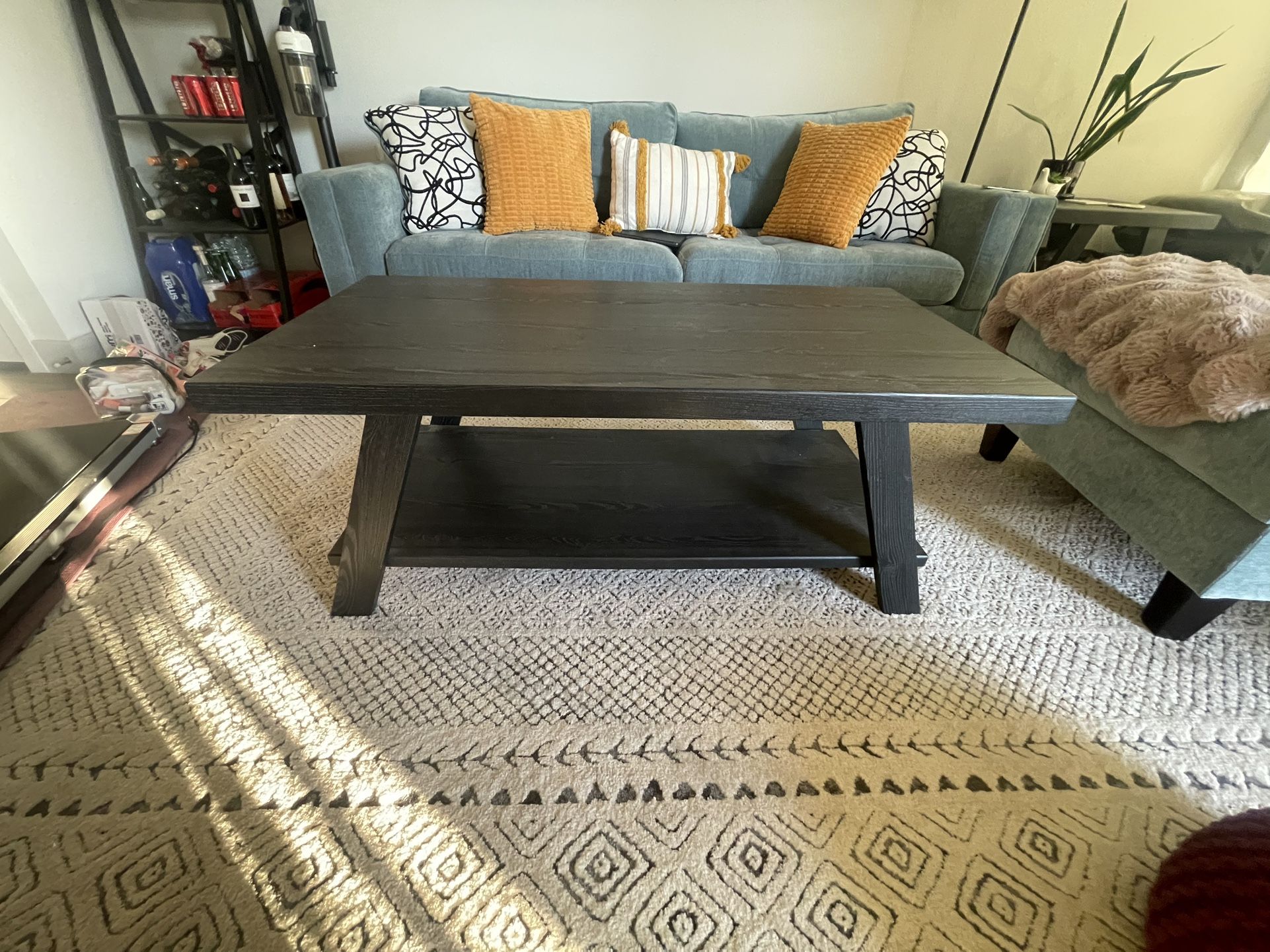 Matching side and coffee table