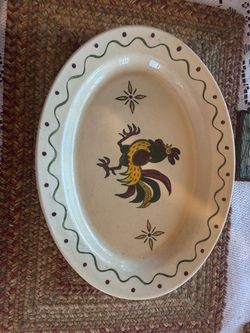 Rooster plate vintage