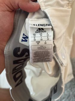 UDUB White Adidas Pants Size 32