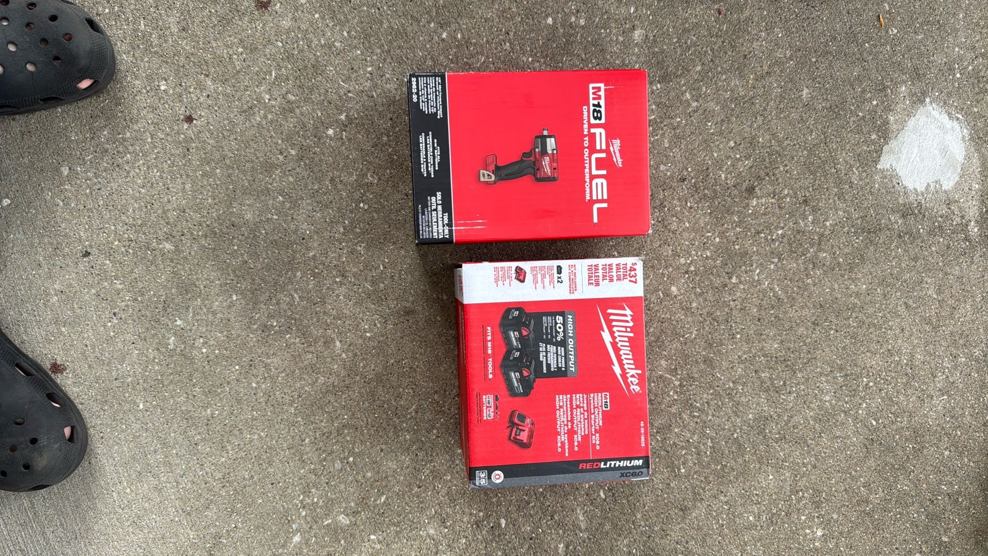 Milwaukee Impact Wrench And 6ah Batteries(x2) With Charger