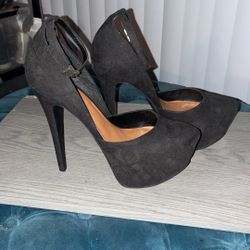 Justfab Heels Black Woman’s Size8