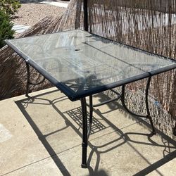 Glass Outdoor Table