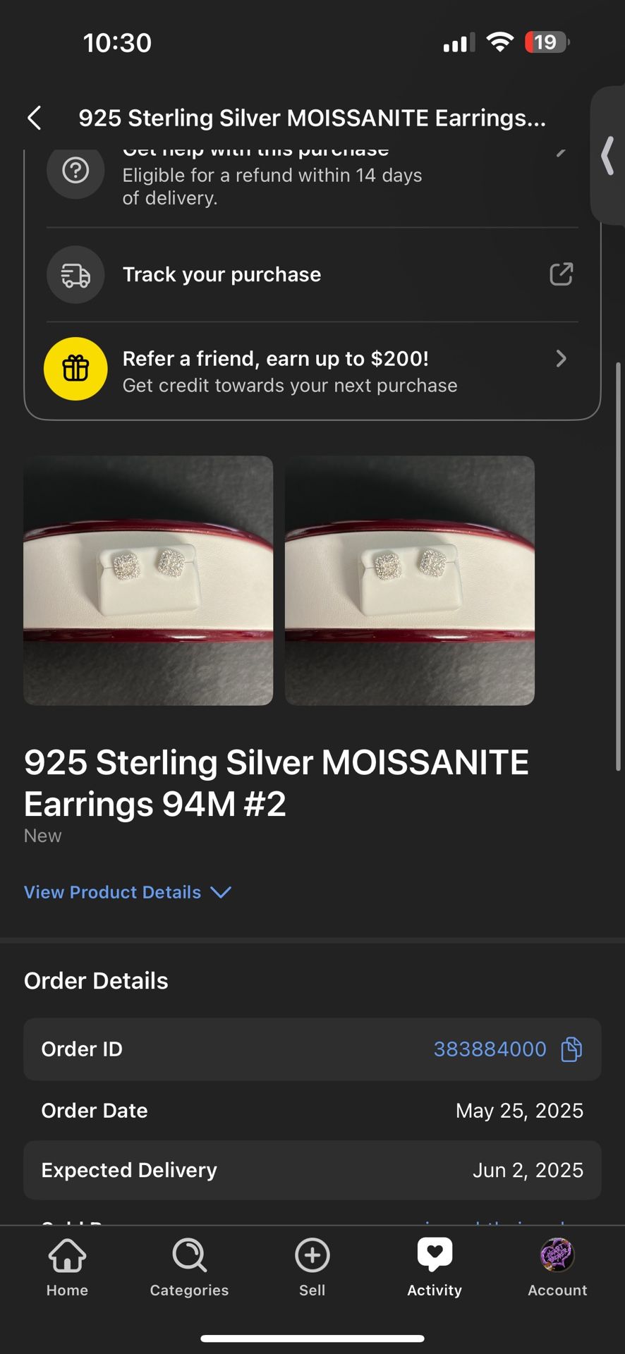 Moissanite Diamond Earrings