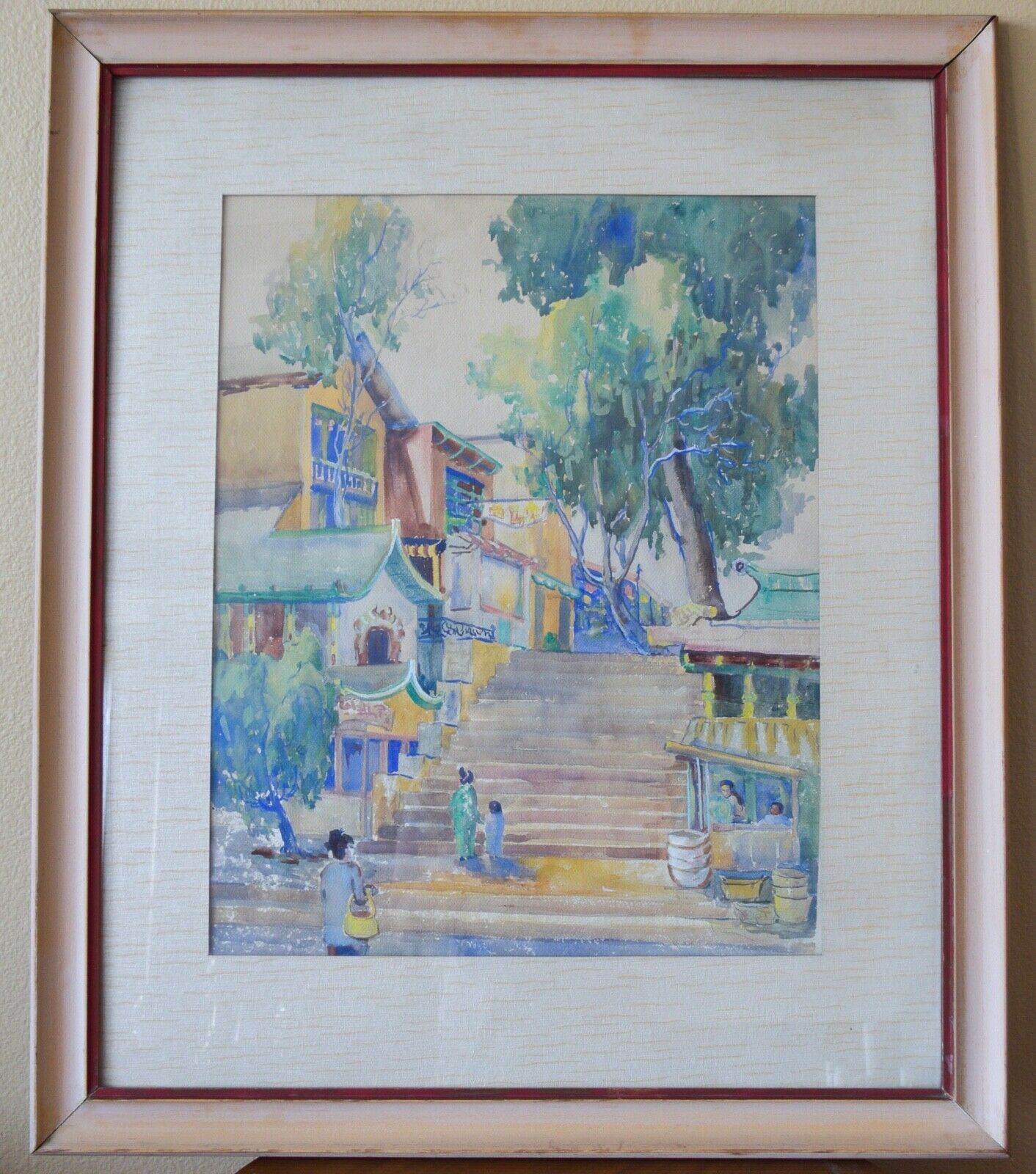 Edith Cisco Painting Signed 1940 - 28.5” x 33.5”