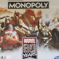 Marvel 80th Anniversary Edition Monopoly boardgame