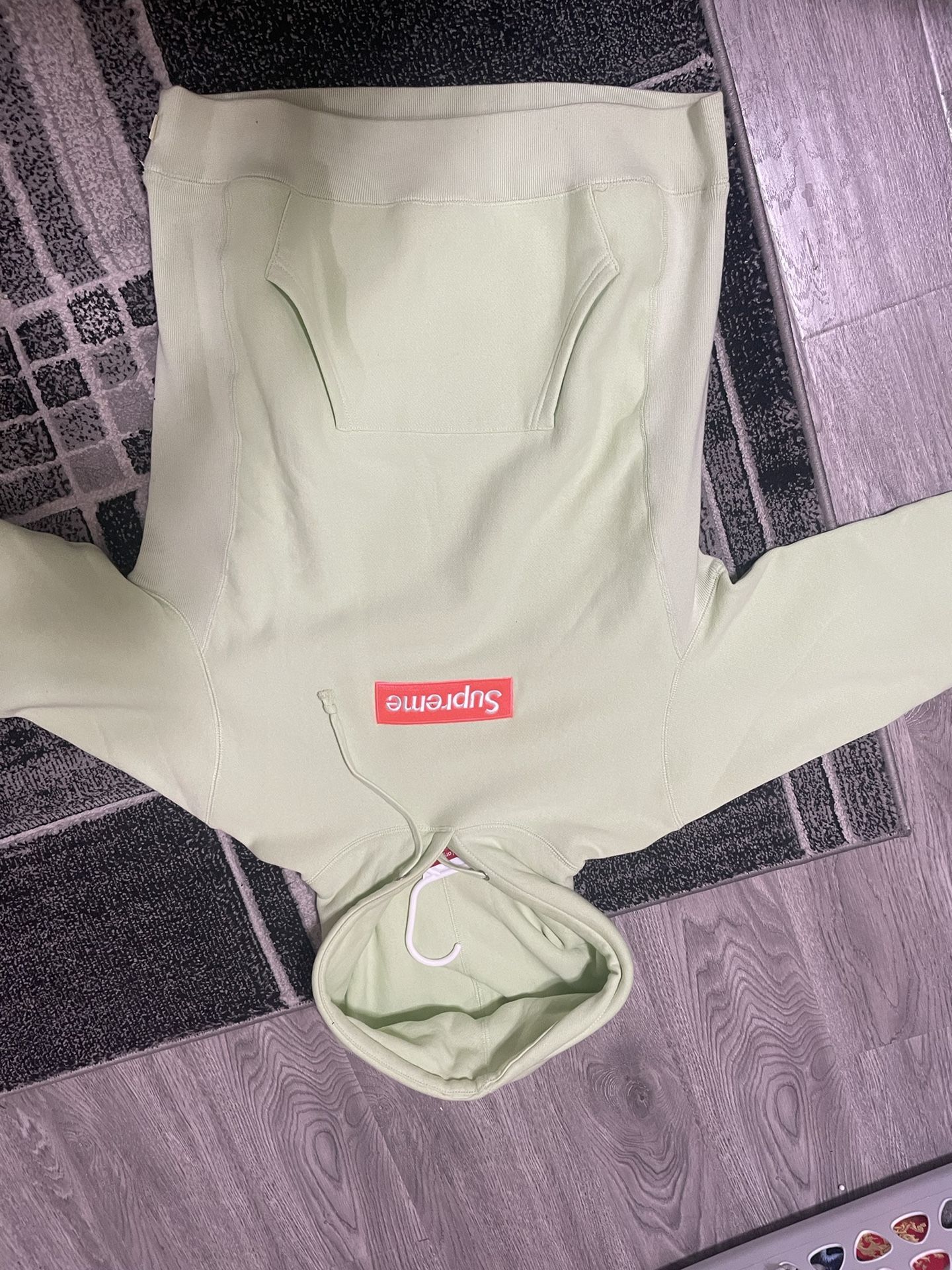Light Neon green Supreme Hoodie