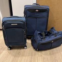 Luggage - set of 3 (2 American Tourister + 1 Samsonsite)