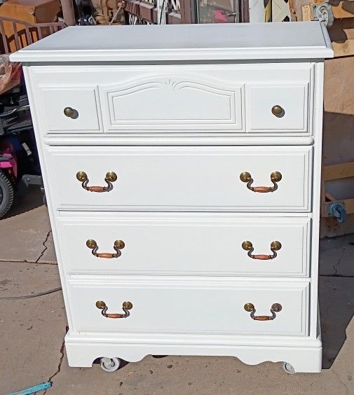White Wooden Dresser