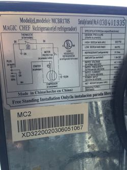 Magic Chef MCBR170S