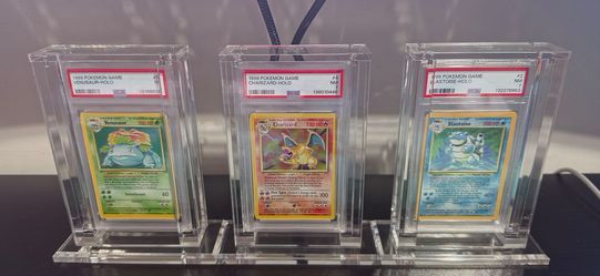 1999 Pokemon Base Set Holo PSA NM 7 Trio