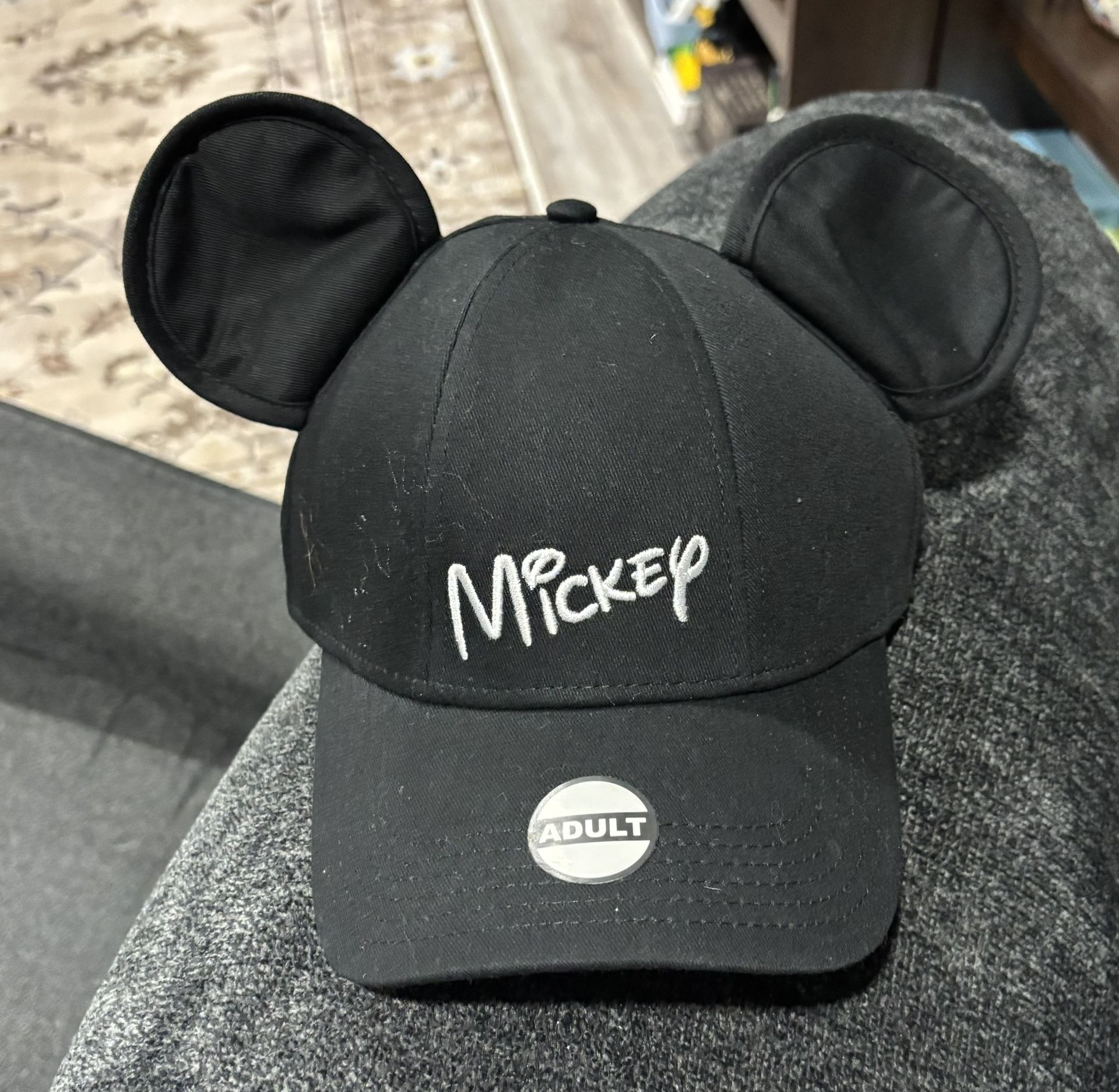Disney Mickey Mouse Ears Baseball Hat One Size SnapBack Adjustable