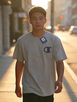 Champion Gray Graphic T-Shirt