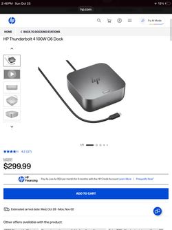 HP thunderbolt 4 100w docking station