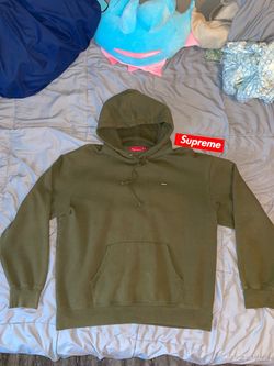 Supreme Small Box Logo Green Hoodie Mens XL
