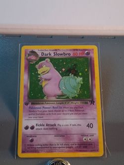 Rare 1st edition Dark Slowbro holo N.M