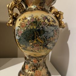 Royal Satsuma Hand Painted Vase