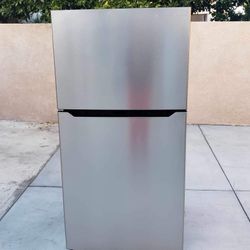 Insignia Refrigerator Stainless Steel 21cu Ft 33x31x66🚨👍3 MONTHS WARRANTY 