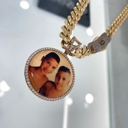 Dijes Con Foto Personalizados Oro Italiano 10k Y 14k Financiamiento Disponible 
