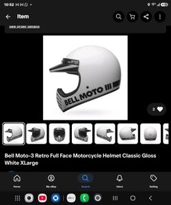 New Bell moto 3 motorcycle helmet