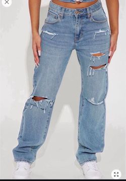 Straight leg jeans size 3