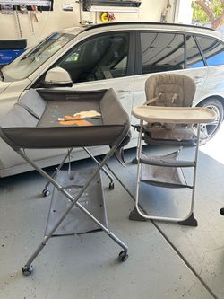 Graco High Chair and Changing Table
