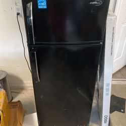 Tall Black Slim Refrigerator 