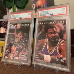 John Stockton #83 & Karl Malone #50 USA Basketball | PSA 9s | PSA Lot
