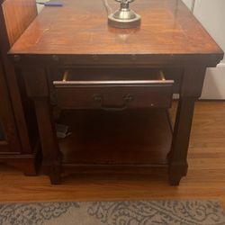 Wooden End Table 