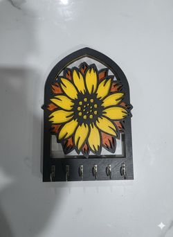 Sunflower Wall-Mounted Key Holder