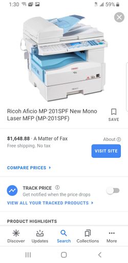 Like new RICOH AFICIO MP 201SPF ALL IN 1 PRINTER