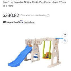 Grow N Up Swing And Slide Set