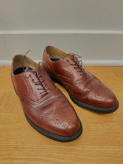 10 1/2M Rockport Walkability Wingtip Dress Shoes Mens Brown Leather Oxford M1771