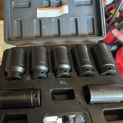 7 Piece 1/2inch Impact Socket Set Kit 