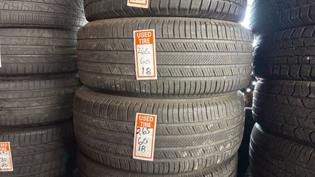 265/60/18 two tires used good condition