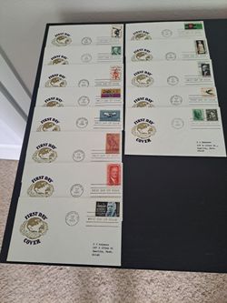 American First Day Covers 1965. 13 Envelops.
