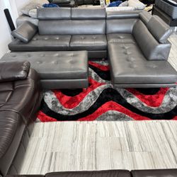 Spring Blowout Sale. Ibiza Gray Sectional With Ottoman Only $899. Easy Finance Option. Same-Day Delivery.